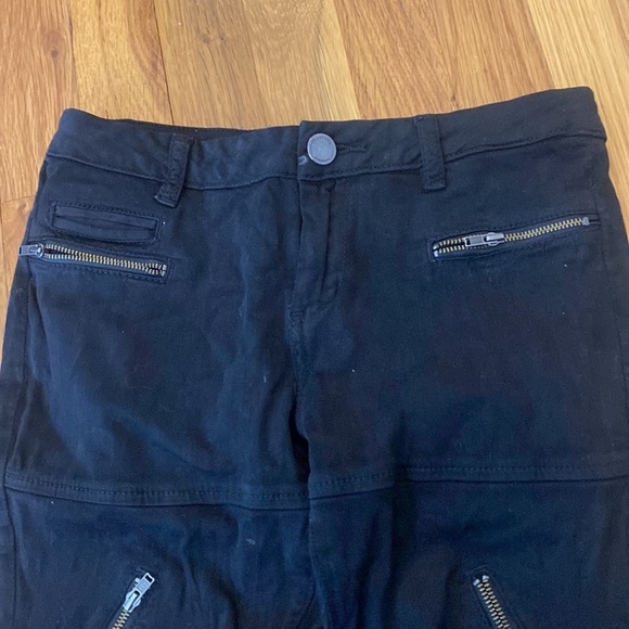 Blank NYC Girls Black Skinny Jeans With Zipper Detailing Size 14 - Picture 4 of 10